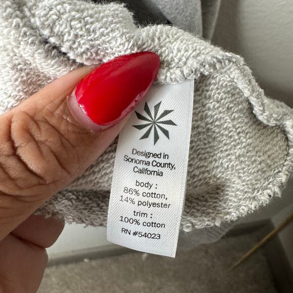 Athleta Gray Wrap Jacket Cardigan Small Waterfall Open Front Cotton‎ Blend - Picture 4 of 7